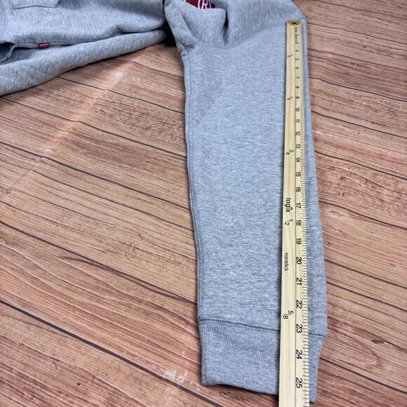 Levis Gray Hoodie With Red Logo Graphic Pullover Style   Casual Fit Size Large. - Picture 7 of 9